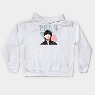 Taehyung / V - Retro Style Fan Artwork Kids Hoodie